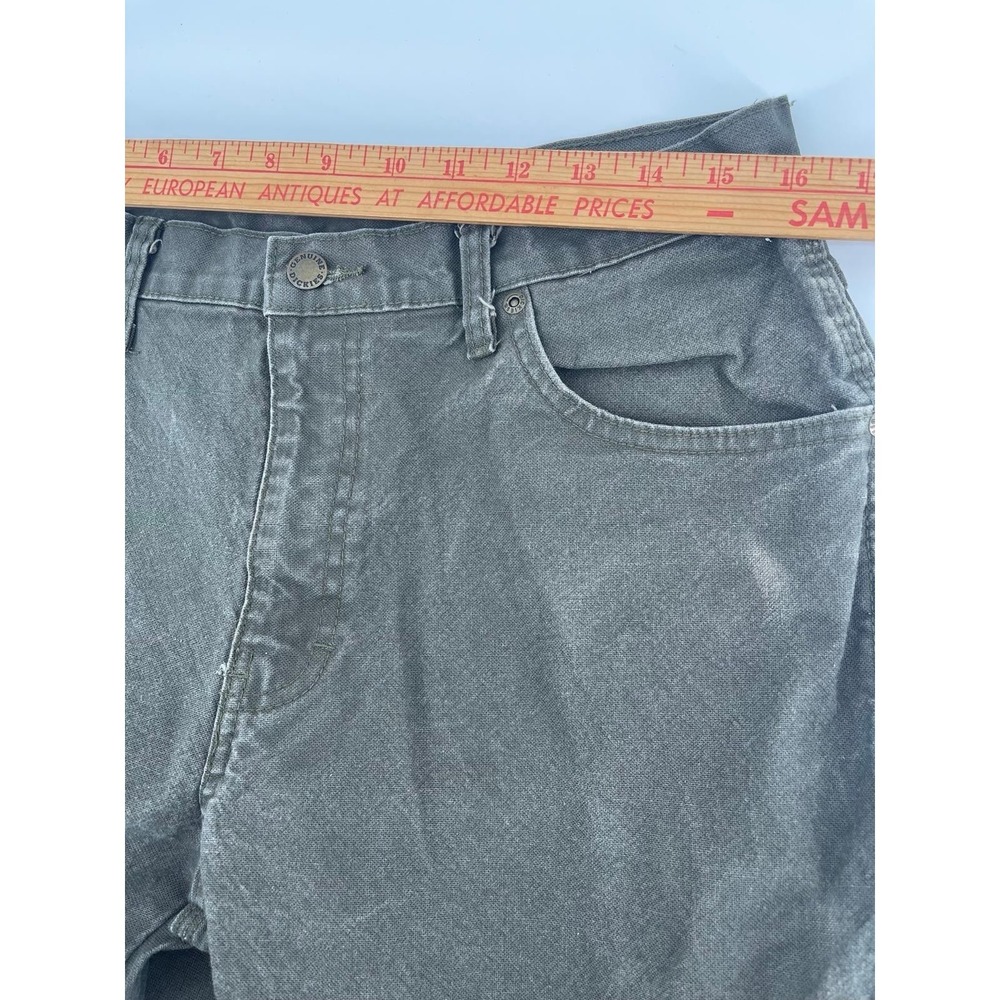 Men's Dickies Carpenter Pants Gray Distressed Workwear 32x32 Cotton - Picture 7 of 8